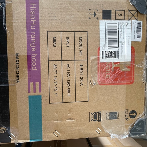 30 inch Built-in Range Hood 900 CFM, HisoHu Ducted/Ductless Stainless Steel - Picture 3 of 4